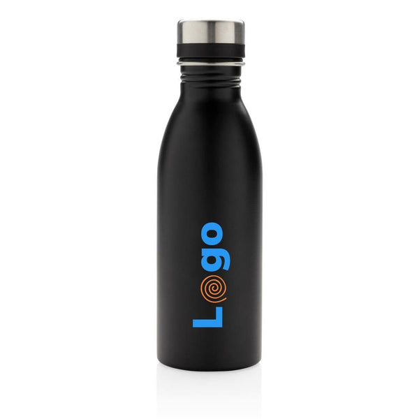 Bottiglia deluxe in acciaio riciclato RCS 500 ML - personalizzabile con logo
