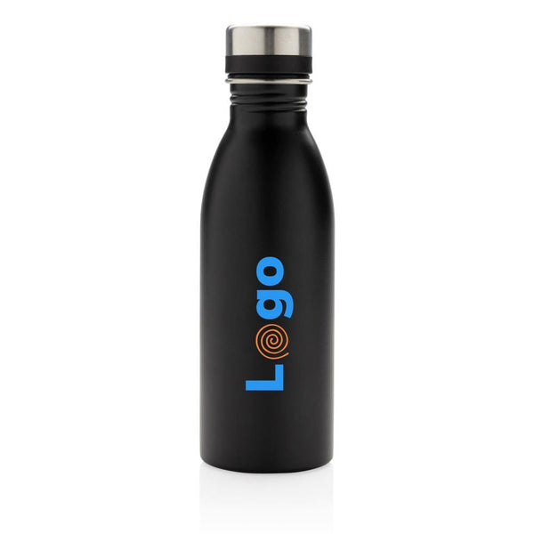 Bottiglia deluxe in acciaio riciclato RCS 500 ML - personalizzabile con logo