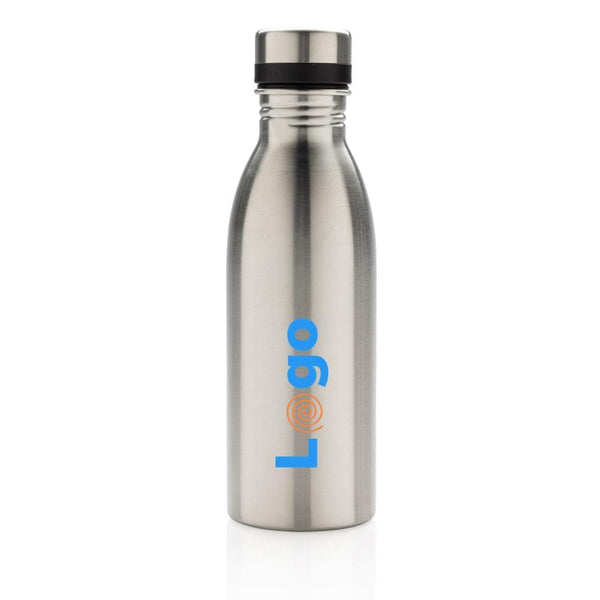 Bottiglia deluxe in acciaio riciclato RCS 500 ML - personalizzabile con logo