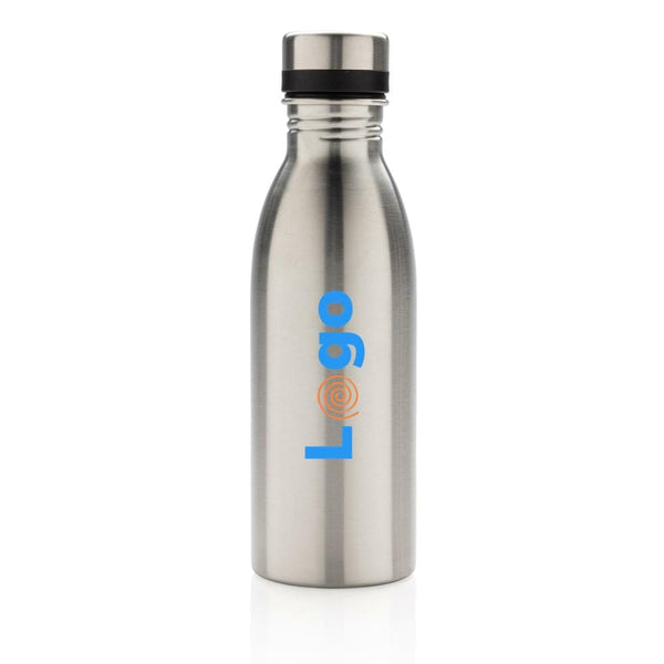 Bottiglia deluxe in acciaio riciclato RCS 500 ML - personalizzabile con logo