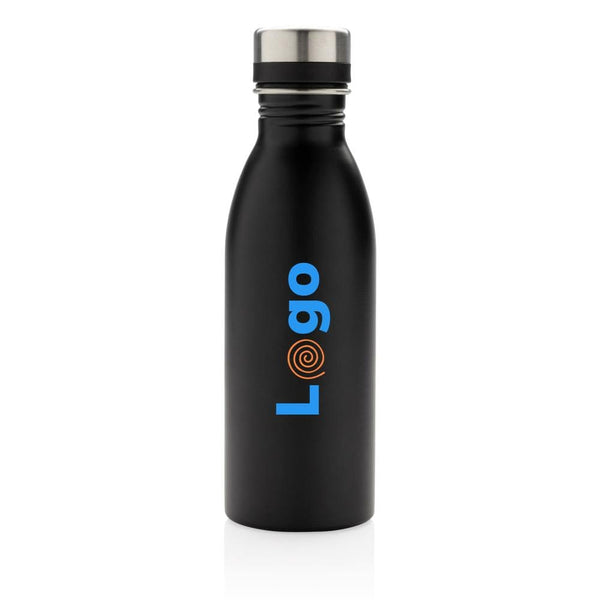 Bottiglia deluxe in acciaio riciclato RCS 500 ML - personalizzabile con logo