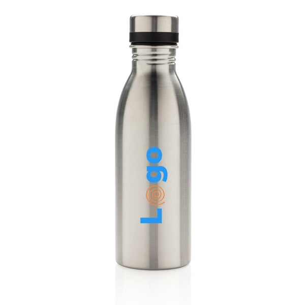 Bottiglia deluxe in acciaio riciclato RCS 500 ML - personalizzabile con logo