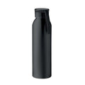 Bottiglia di alluminio 600ml Nero - personalizzabile con logo