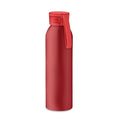 Bottiglia di alluminio 600ml Rosso - personalizzabile con logo