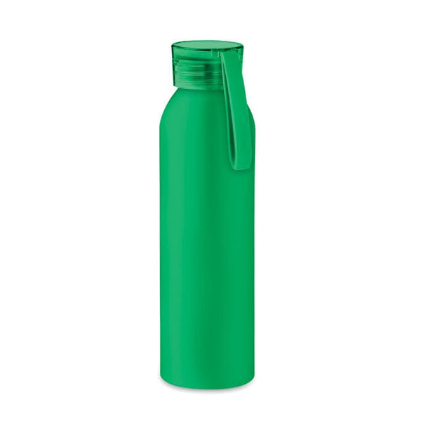 Bottiglia di alluminio 600ml Verde - personalizzabile con logo