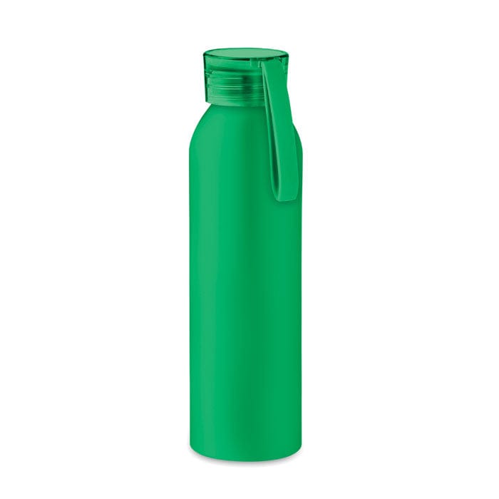 Bottiglia di alluminio 600ml Verde - personalizzabile con logo