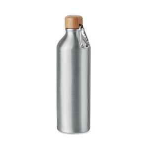 Bottiglia di alluminio 800 ml color argento - personalizzabile con logo