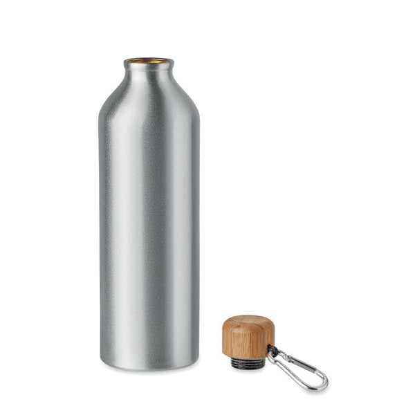 Bottiglia di alluminio 800 ml color argento - personalizzabile con logo