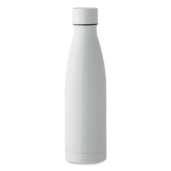 Bottiglia doppio strato 500 ml colorate bianco - personalizzabile con logo