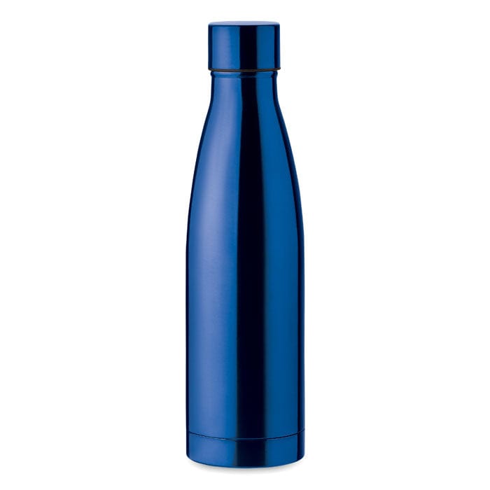 Bottiglia doppio strato 500 ml colorate blu - personalizzabile con logo