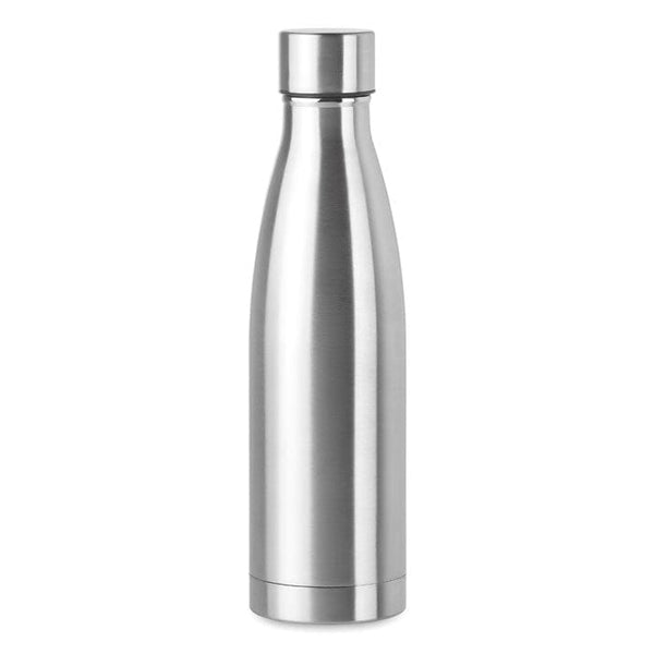 Bottiglia doppio strato 500 ml colorate color argento - personalizzabile con logo