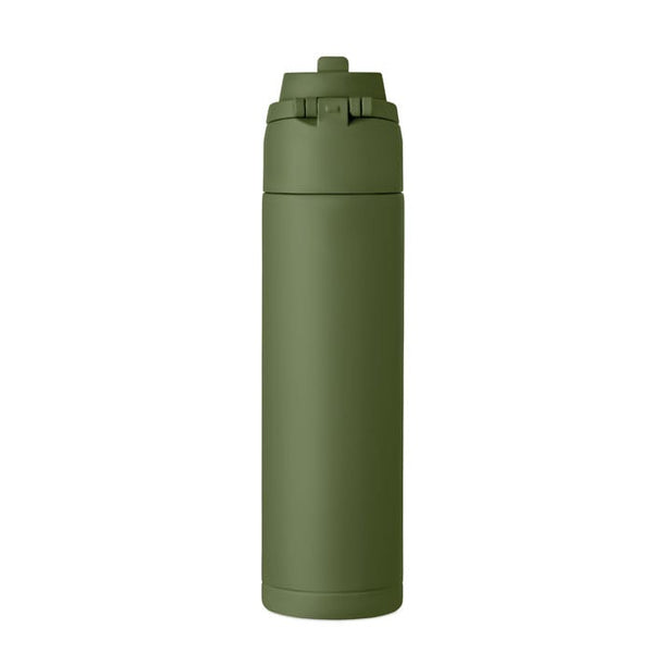 Bottiglia doppio strato 500ml INOX RICICLATO - personalizzabile con logo