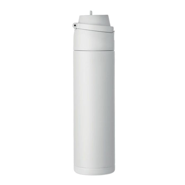 Bottiglia doppio strato 500ml INOX RICICLATO - personalizzabile con logo