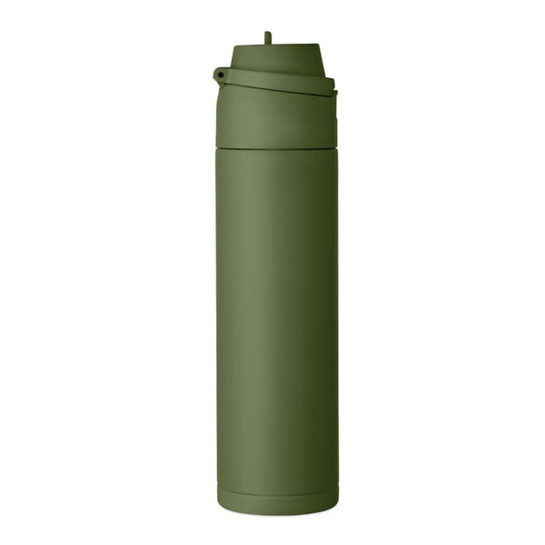 Bottiglia doppio strato 500ml INOX RICICLATO - personalizzabile con logo