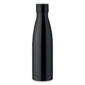 Bottiglia doppio strato 500 ml colorate Nero - personalizzabile con logo