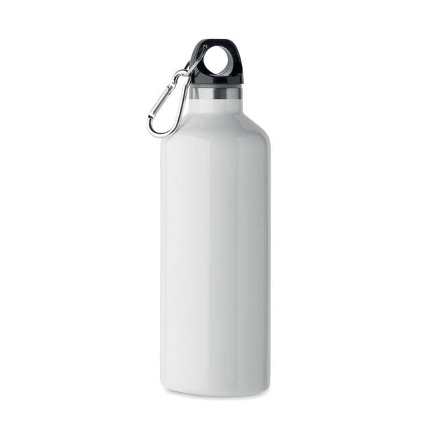 Bottiglia doppio strato 500ml Re-Inox Bianco - personalizzabile con logo