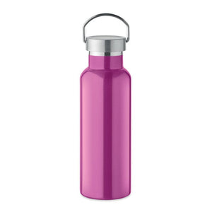 Bottiglia doppio strato 500ml Recycled Fucsia - personalizzabile con logo