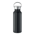 Bottiglia doppio strato 500ml Recycled Nero - personalizzabile con logo