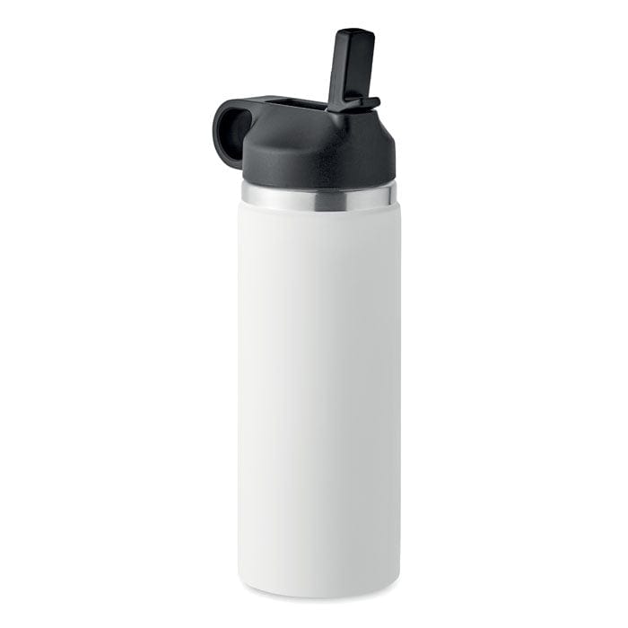 Bottiglia doppio strato Recycled bianco - personalizzabile con logo