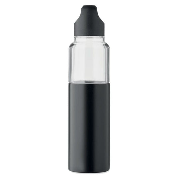 Bottiglia e tumbler 2 in 1 610ml Nero - personalizzabile con logo
