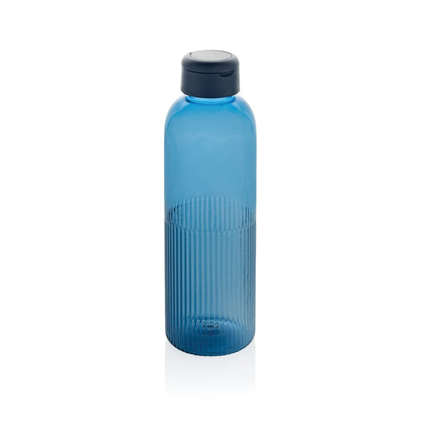 Bottiglia ermetica con manico Ripple in rPET RCS 750ML blu navy - personalizzabile con logo
