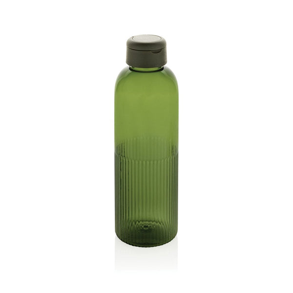Bottiglia ermetica con manico Ripple in rPET RCS 750ML verde - personalizzabile con logo