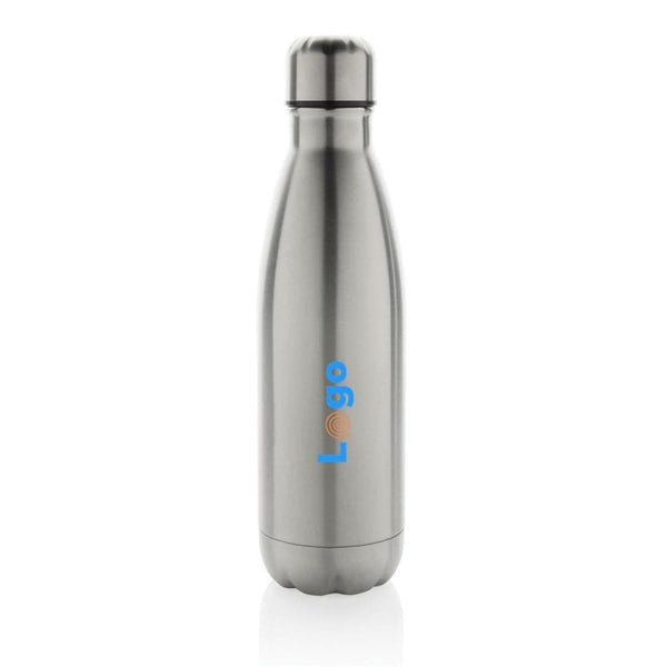 Bottiglia Eureka a parete singola in acciaio certificato RCS - personalizzabile con logo