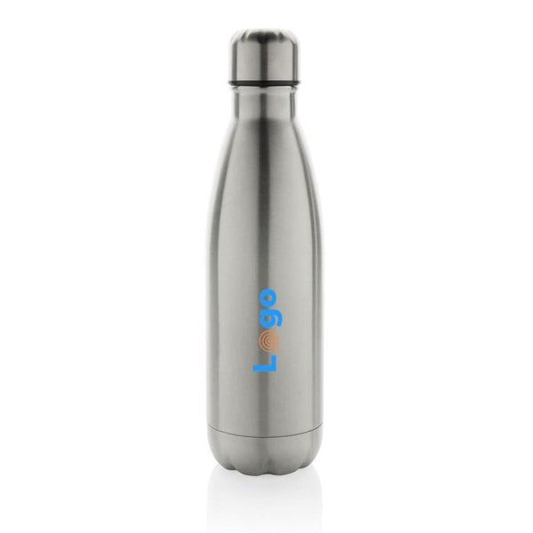 Bottiglia Eureka a parete singola in acciaio certificato RCS - personalizzabile con logo