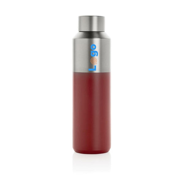 Bottiglia Fluid in acciaio riciclato RCS, 600ml - personalizzabile con logo