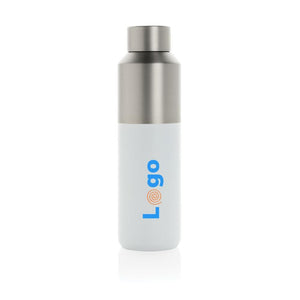 Bottiglia Fluid in acciaio riciclato RCS, 600ml - personalizzabile con logo