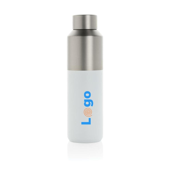 Bottiglia Fluid in acciaio riciclato RCS, 600ml - personalizzabile con logo
