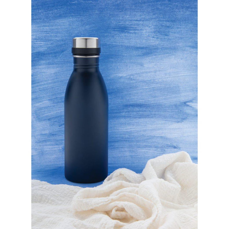 Bottiglia in acciaio inossidabile deluxe Colore: blu navy, nero, color argento, bianco, rosso, blu €8.51 - P436.410