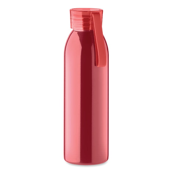 Bottiglia in acciaio inox 650ml Rosso - personalizzabile con logo