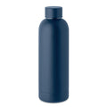Bottiglia in acciaio inox riciclato blu navy - personalizzabile con logo