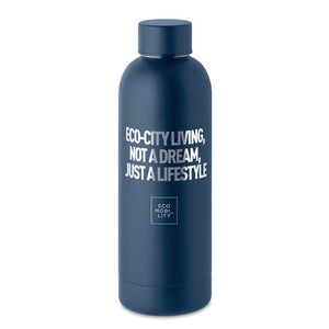 Bottiglia in acciaio inox riciclato - personalizzabile con logo