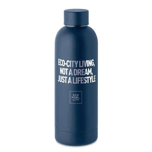 Bottiglia in acciaio inox riciclato - personalizzabile con logo