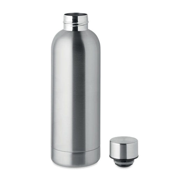 Bottiglia in acciaio inox riciclato - personalizzabile con logo