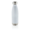 Bottiglia in acciaio isolata a vuoto bianco - personalizzabile con logo
