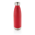 Bottiglia in acciaio isolata a vuoto rosso - personalizzabile con logo