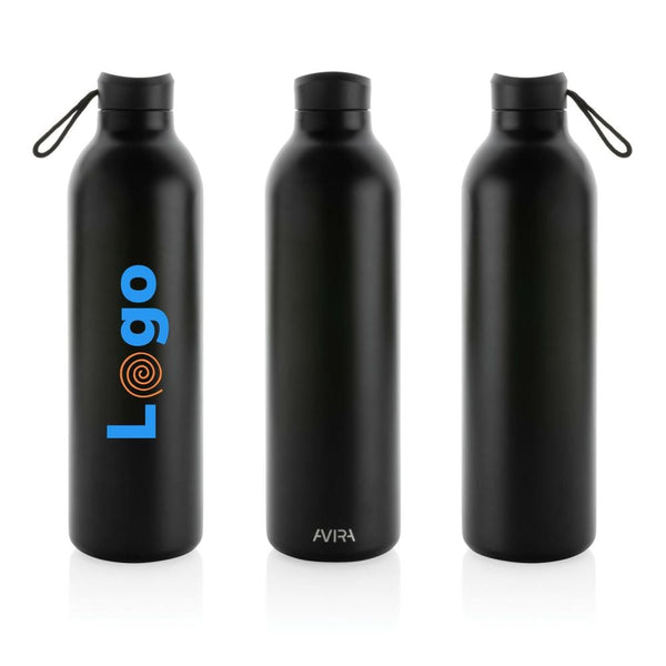 Bottiglia in acciaio riciclato RCS Avira Avior 1 L - personalizzabile con logo