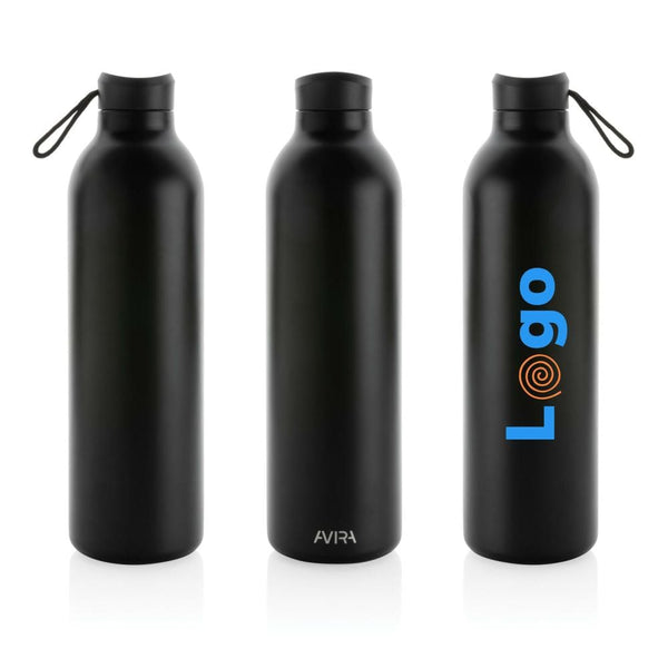 Bottiglia in acciaio riciclato RCS Avira Avior 1 L - personalizzabile con logo