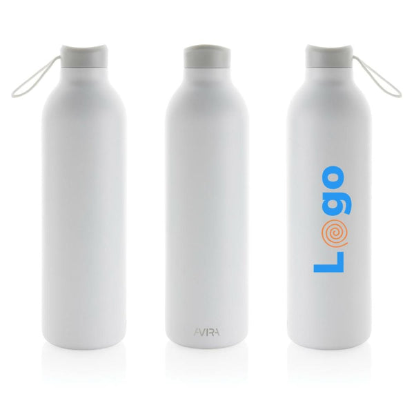 Bottiglia in acciaio riciclato RCS Avira Avior 1 L - personalizzabile con logo