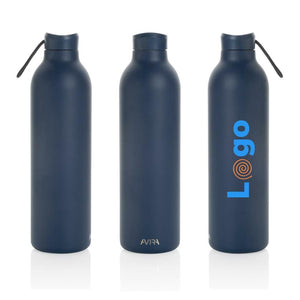 Bottiglia in acciaio riciclato RCS Avira Avior 1 L - personalizzabile con logo