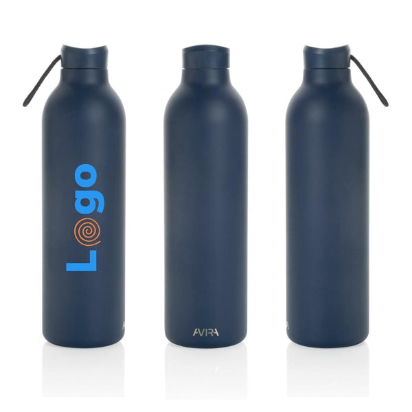 Bottiglia in acciaio riciclato RCS Avira Avior 1 L - personalizzabile con logo