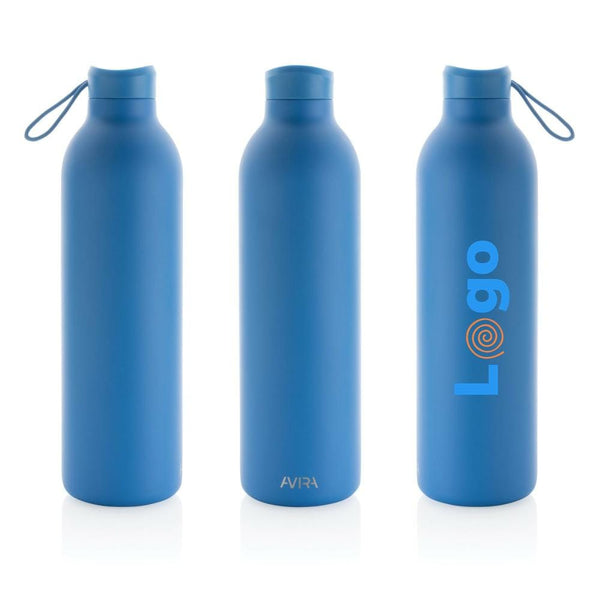Bottiglia in acciaio riciclato RCS Avira Avior 1 L - personalizzabile con logo