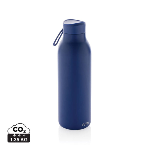 Bottiglia in acciaio riciclato RCS Avira Avior 500 ML blu royal - personalizzabile con logo