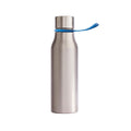Bottiglia in acciaio VINGA Lean blu navy - personalizzabile con logo