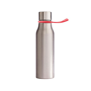 Bottiglia in acciaio VINGA Lean rosso - personalizzabile con logo