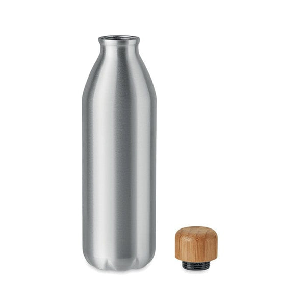 Bottiglia in alluminio 550 ml color argento - personalizzabile con logo