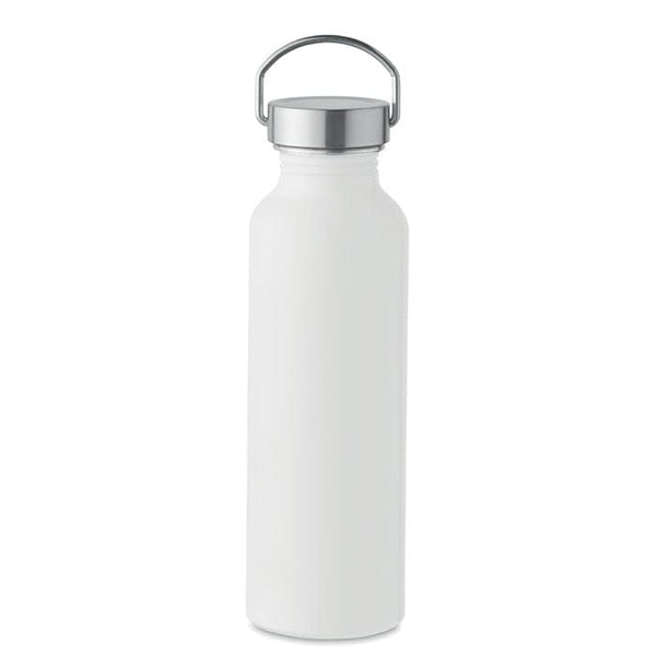 Bottiglia in alluminio bianco - personalizzabile con logo